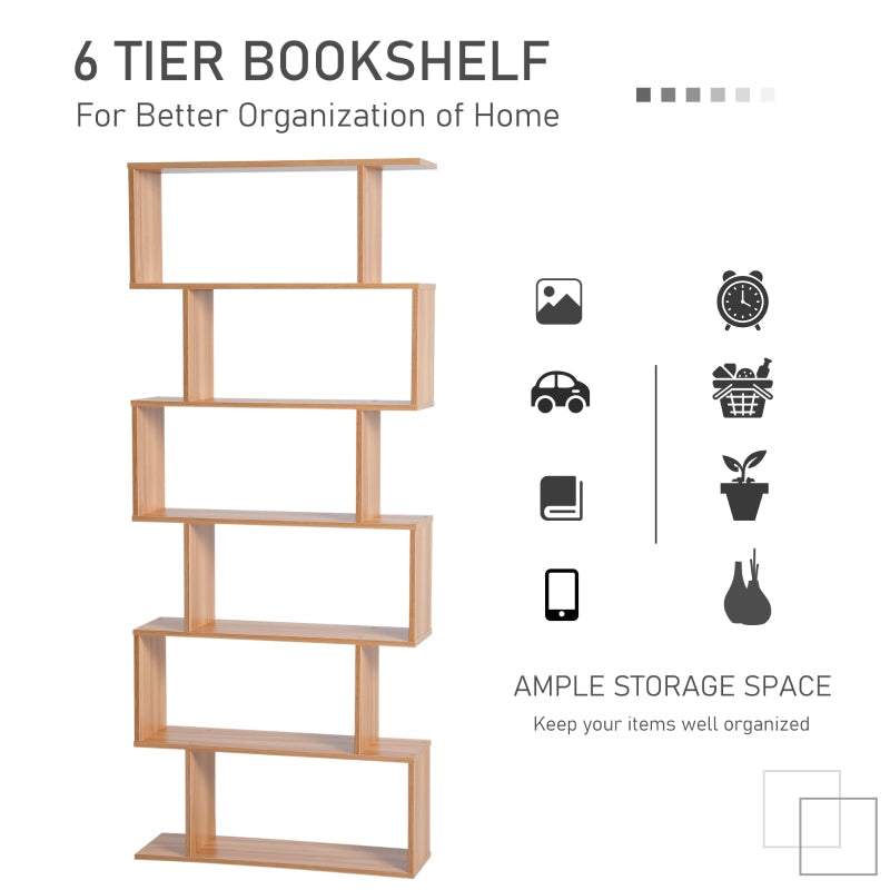 6-Tier S-Shaped Shelf Unit