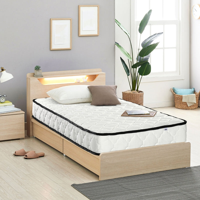 3ft Single Mattress, White