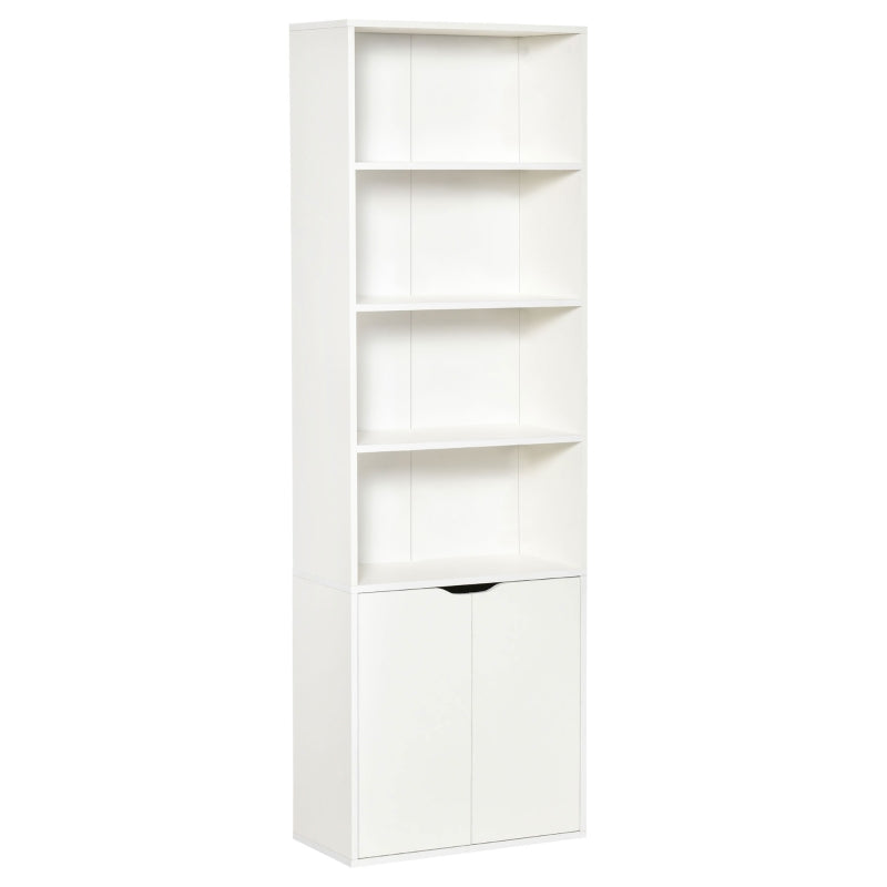 6ft Storage Unit, With Cupboard - White