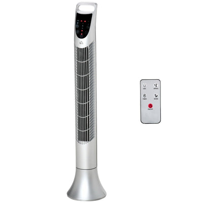 36'' Freestanding Tower Fan, Silver