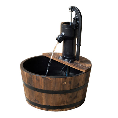 Wooden Barrel Water