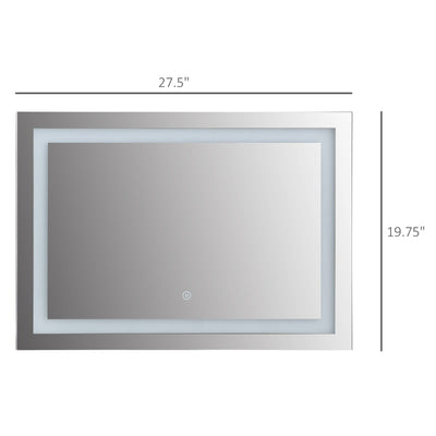 70x50cm LED Bathroom Mirror Wall Mounted