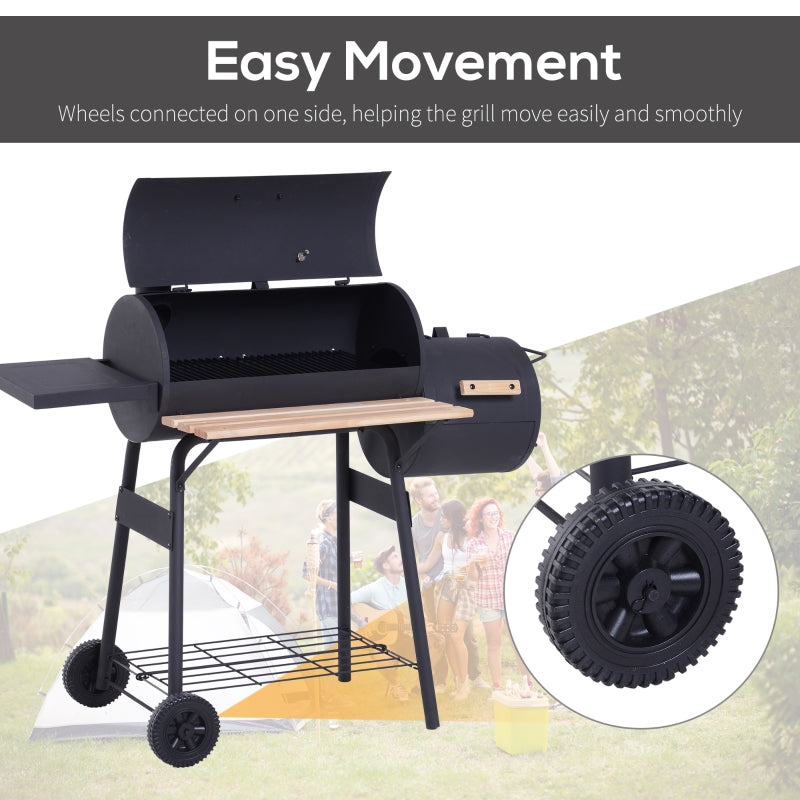 Portable Charcoal BBQ Grill-Black