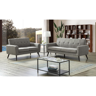 Snowdonia 2 Seater Button Back Sofa - Grey