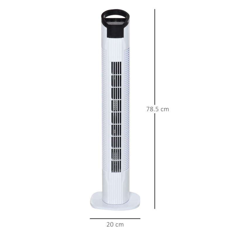 Freestanding Tower Fan White